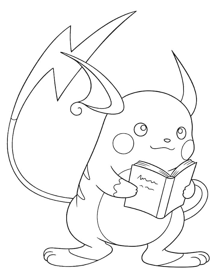 Zeichne Raichu schlicht