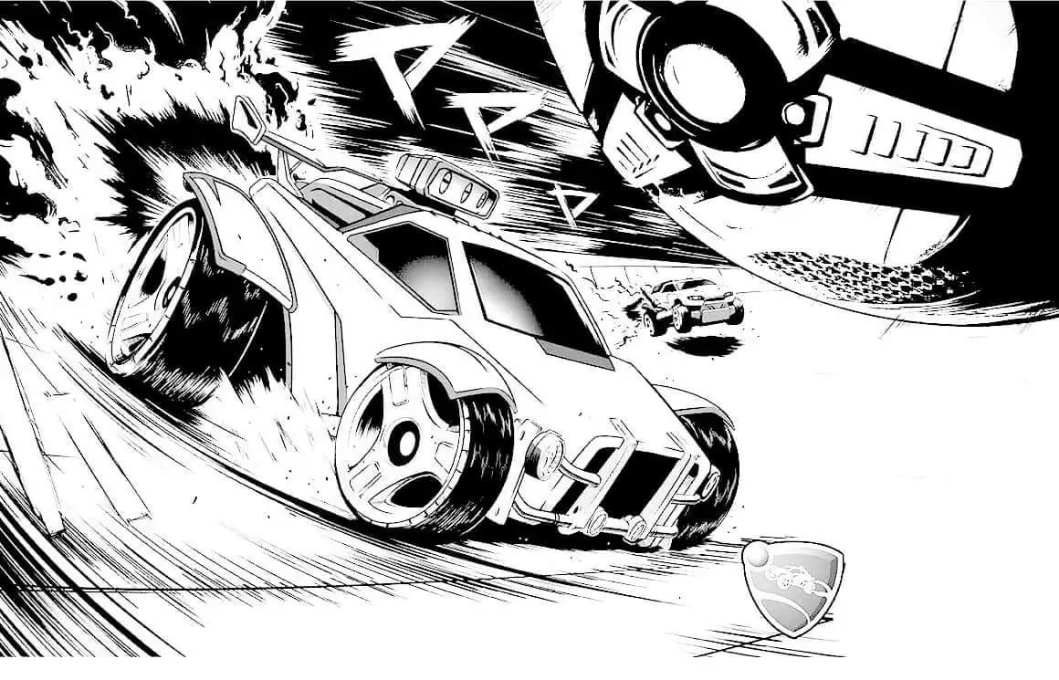 Zeichne Rocket League kostenlos druckbare schlicht