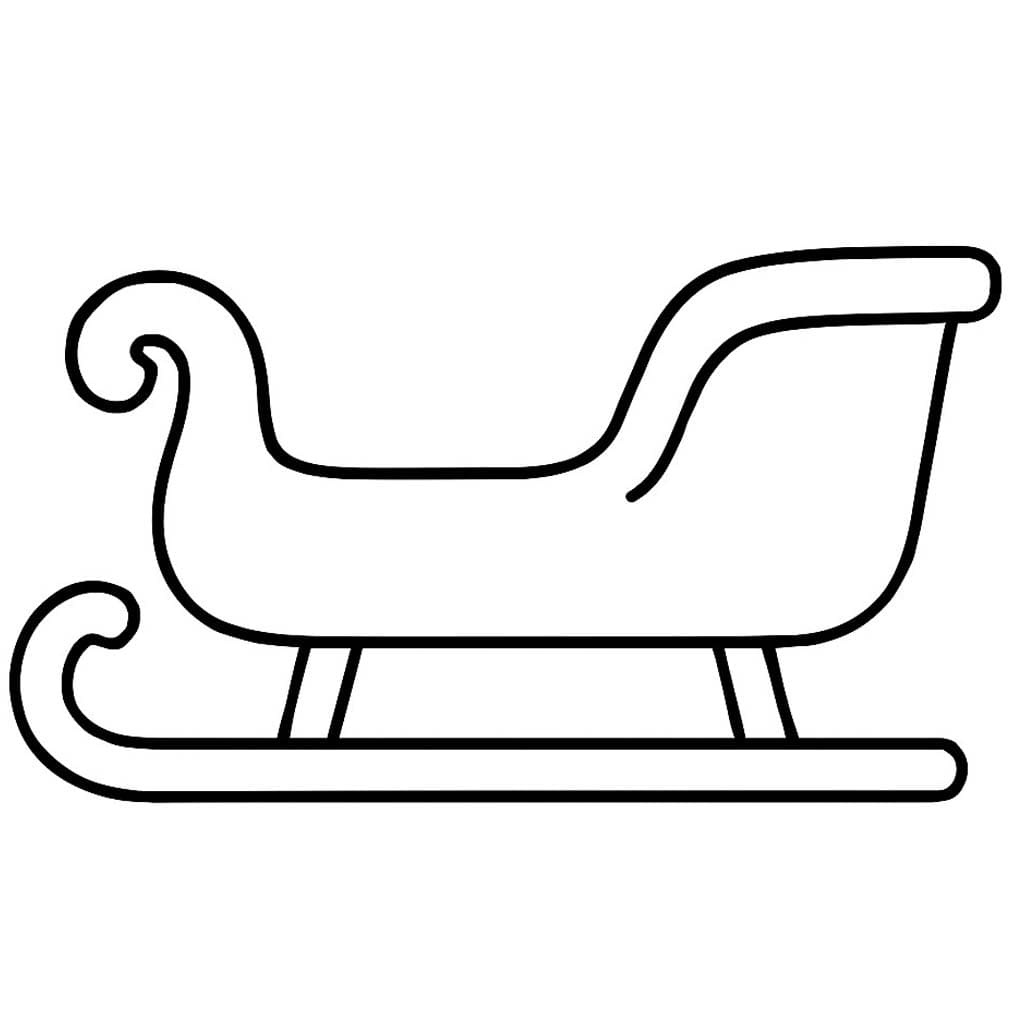 Zeichne Schlitten druckbare basisch