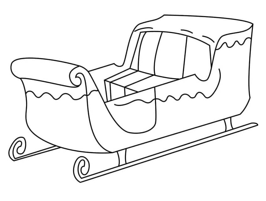 Schlitten ausmalbilder