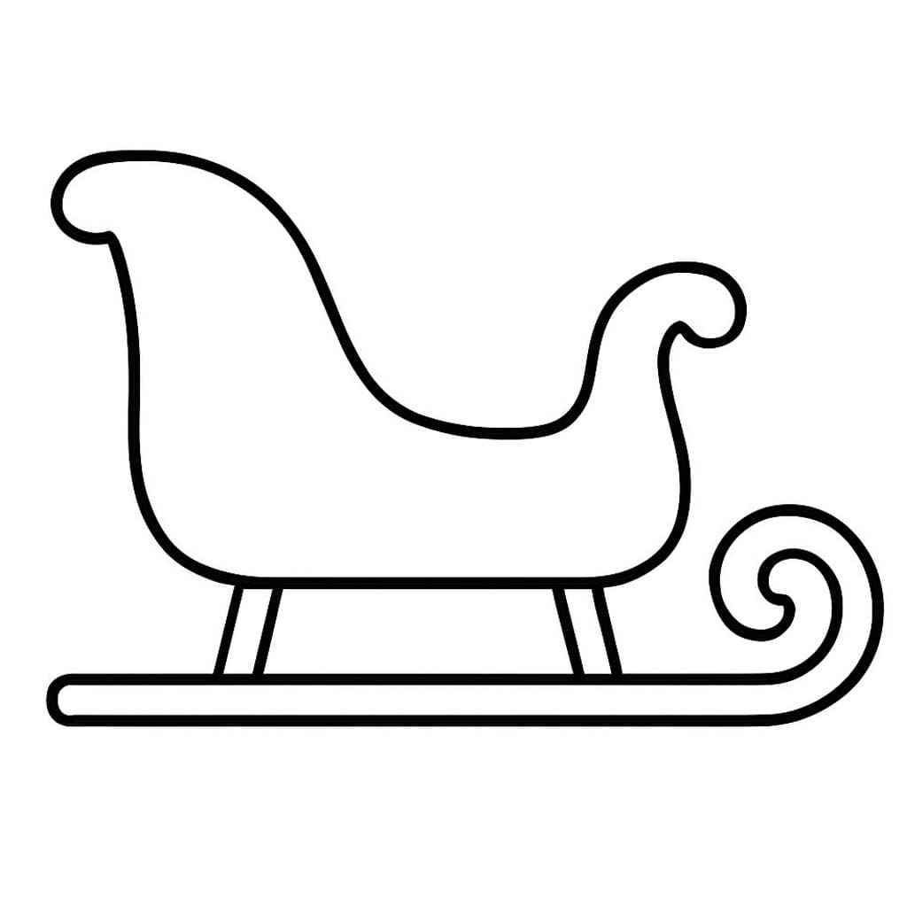 Zeichne Schlitten einfach