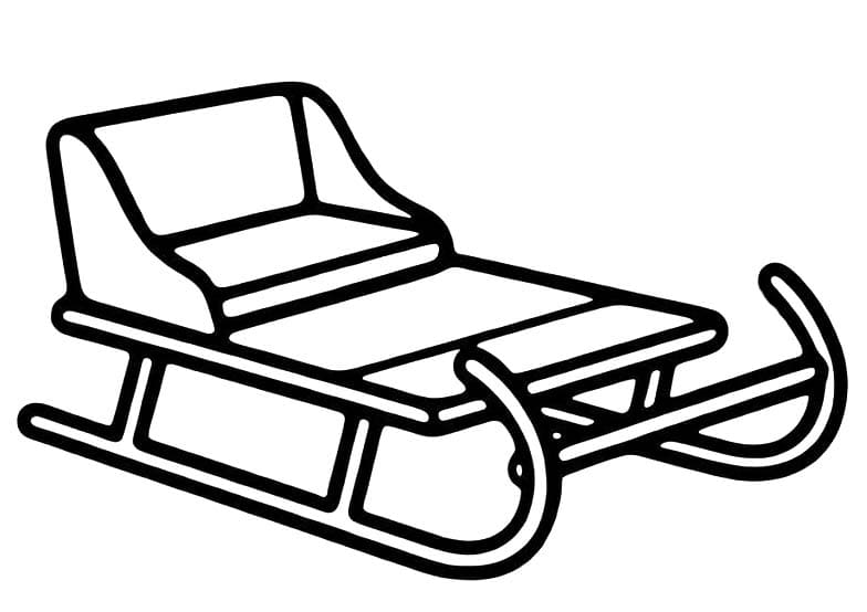 Zeichne Schlitten kostenlos druckbare einfach