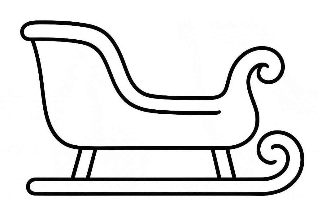 Zeichne Schlitten kostenlos einfach