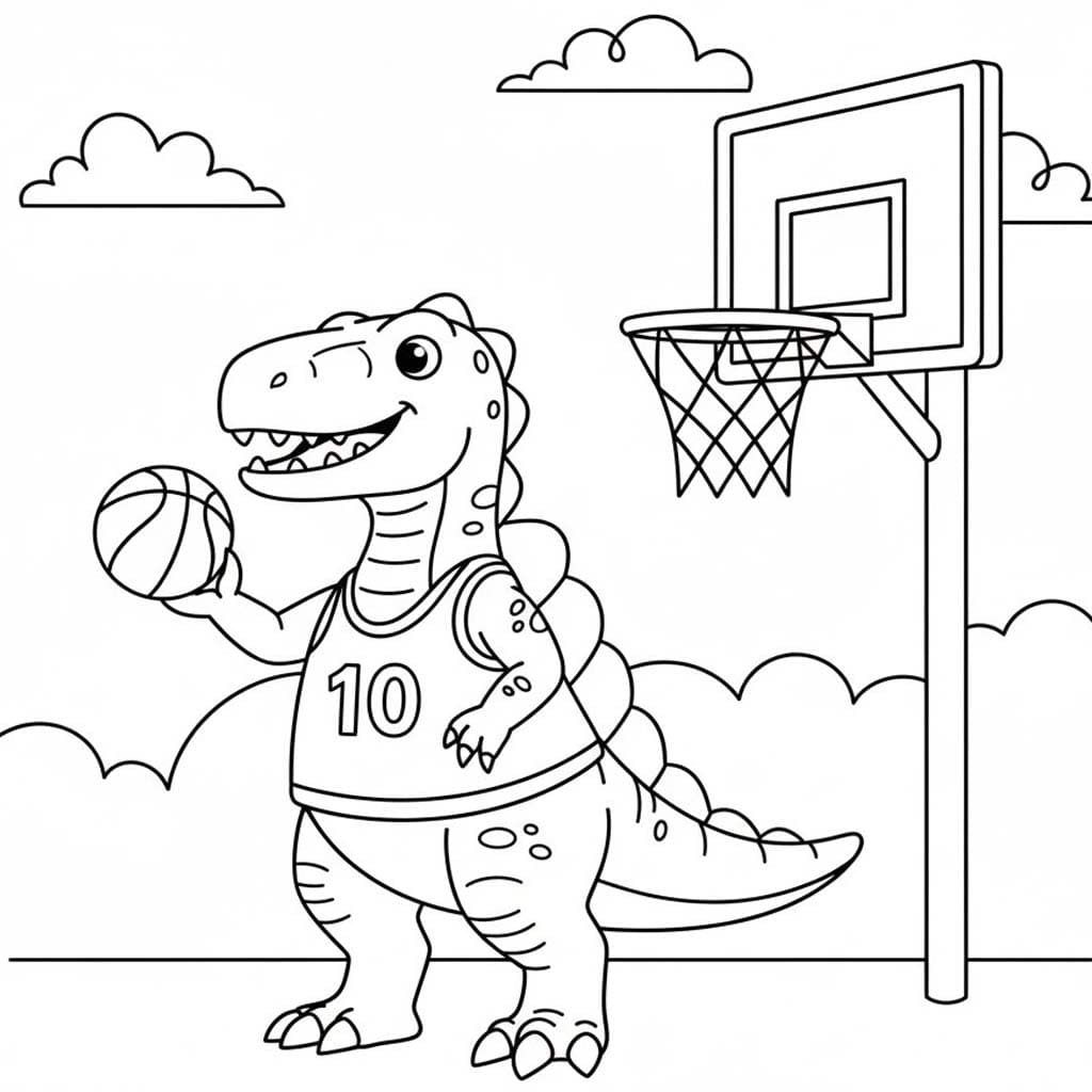 Zeichne Spinosaurus druckbare für Kinder