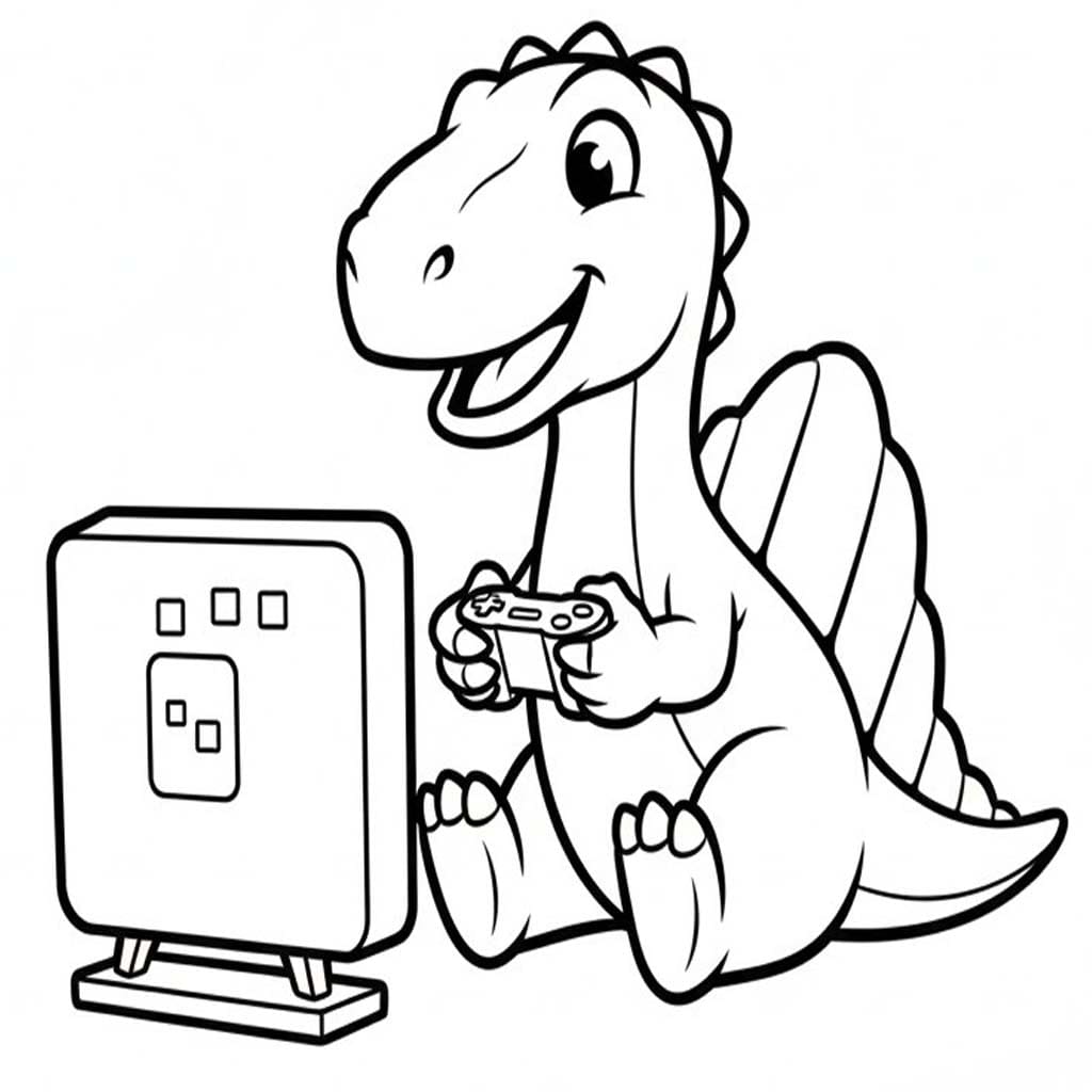 Zeichne Spinosaurus einfach