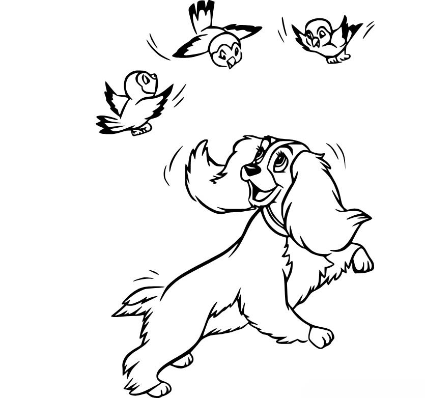 Zeichne Susi und Strolch kostenlos basisch