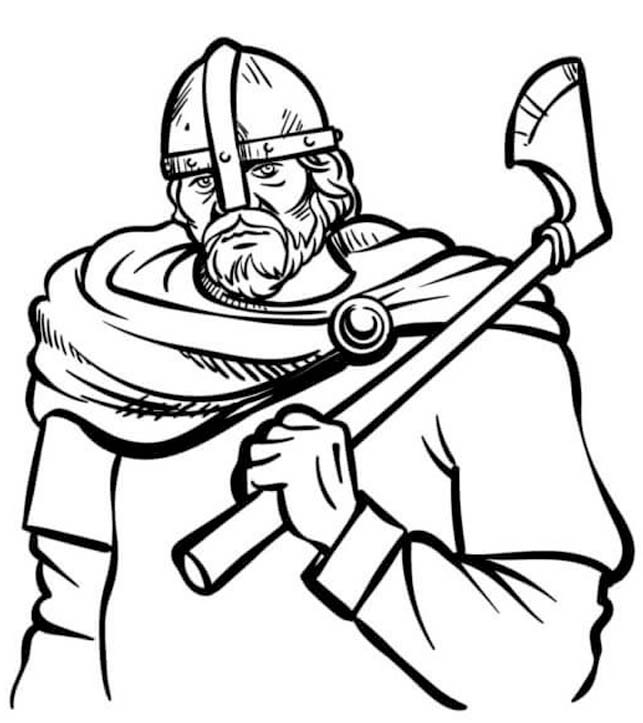 Zeichne Wickinger basisch