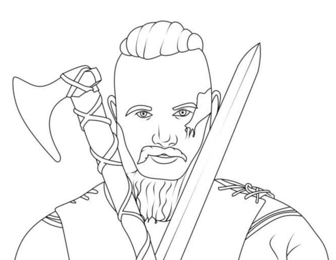 Zeichne Wickinger kostenlos basisch