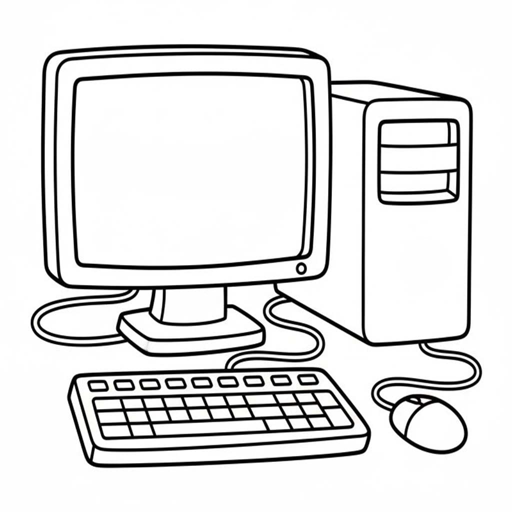 Zeichnung Computer druckbare basisch