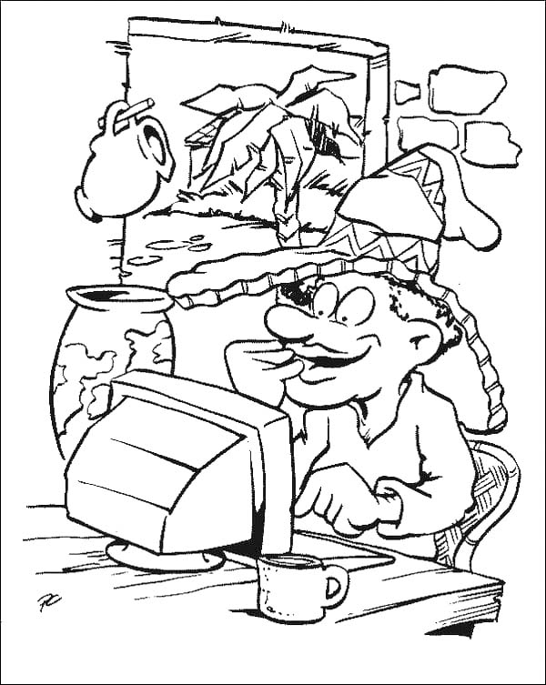 Zeichnung Computer druckbare einfach