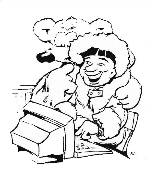 Zeichnung Computer kostenlos für Kinder