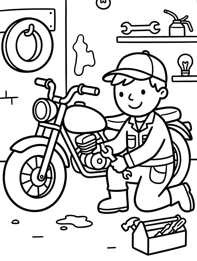 Berufe Motorradreparateur