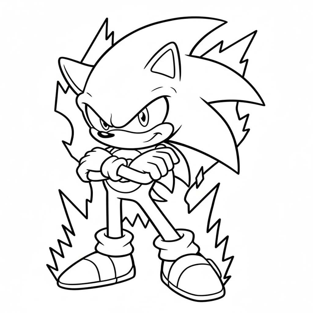 Dark Sonic druckbare für Kinder