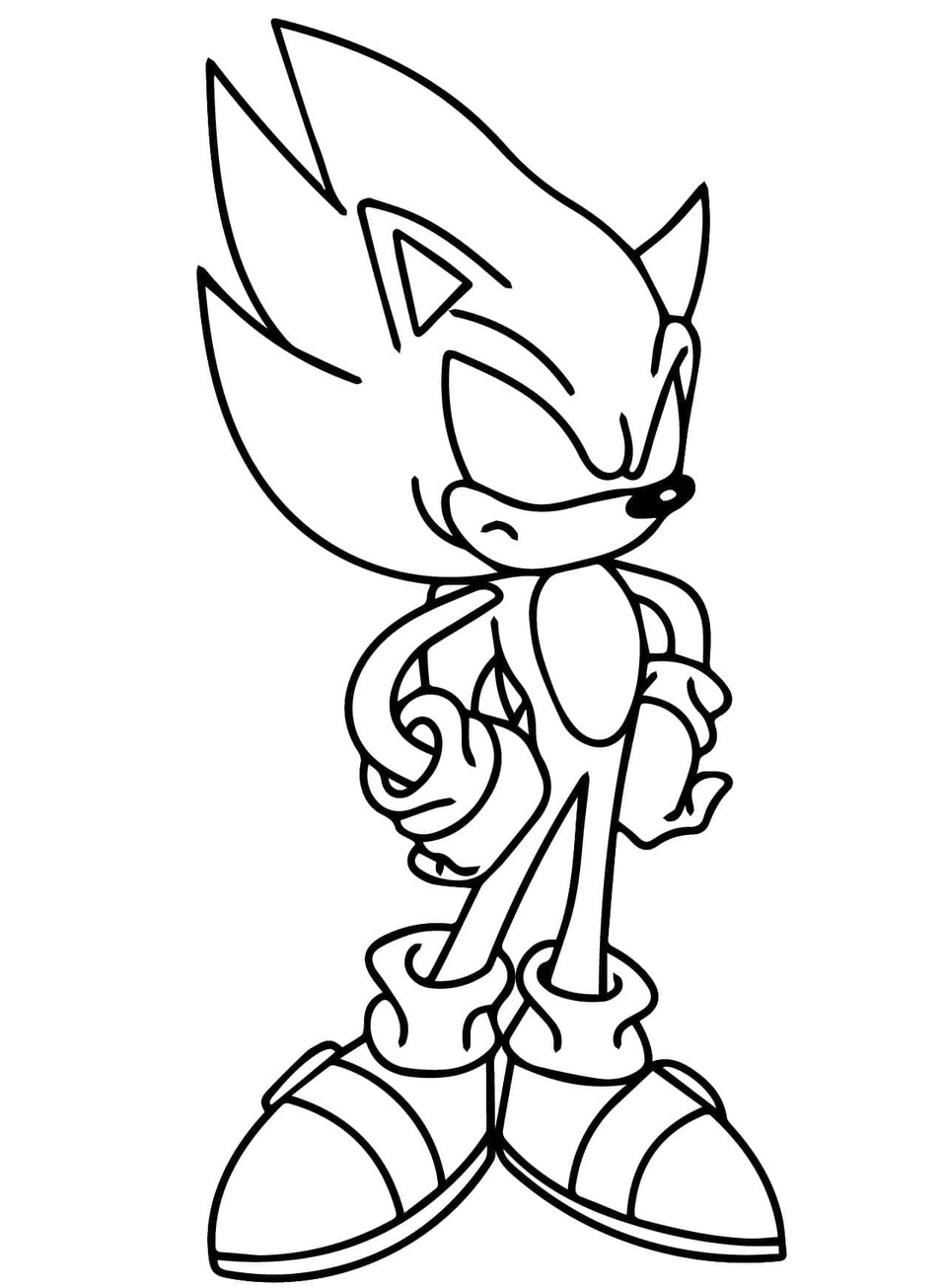 Dark Sonic kostenlos druckbare