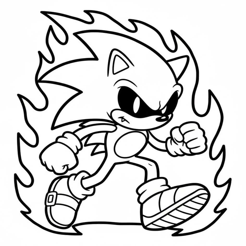 Dark Sonic kostenlos druckbare für Kinder