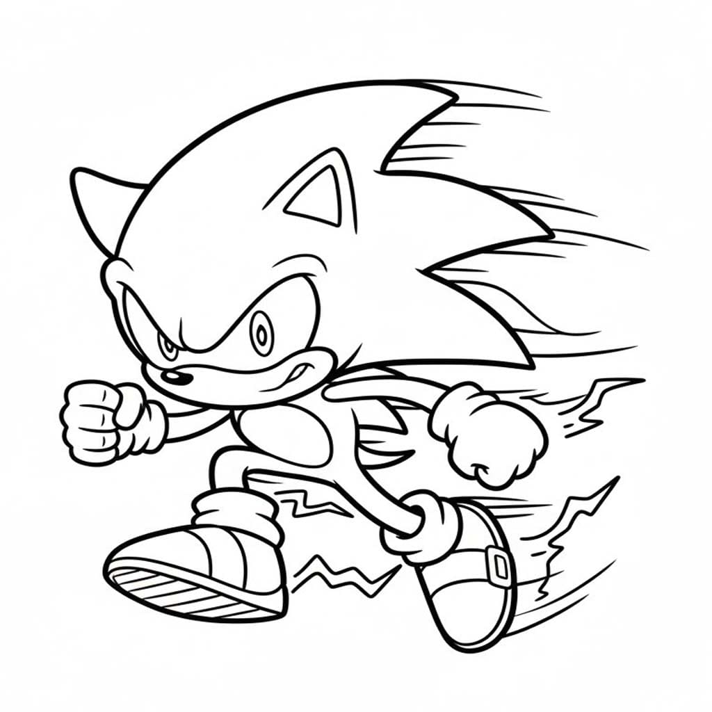 Dark Sonic kostenlos druckbare schlicht