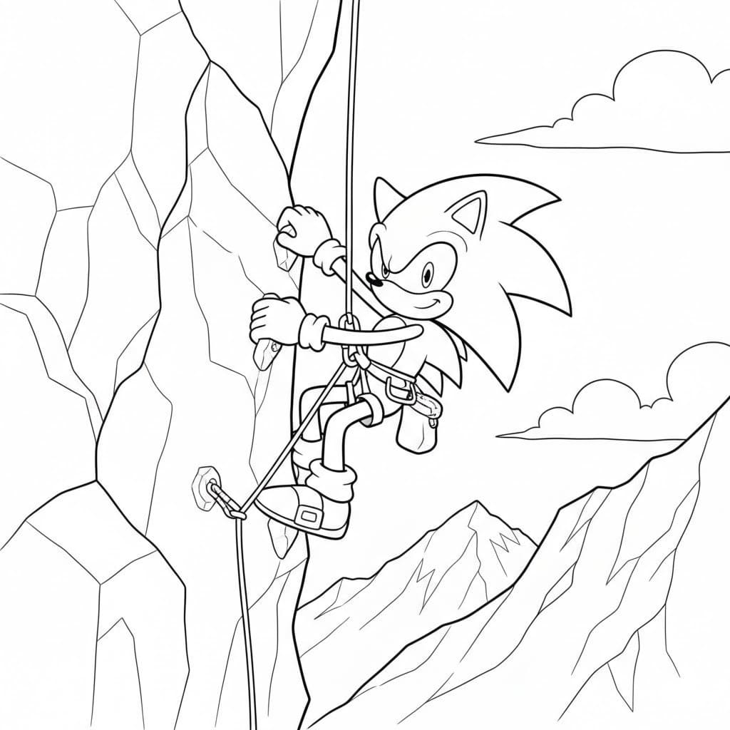 Dark Sonic zum Ausdrucken für Kinder
