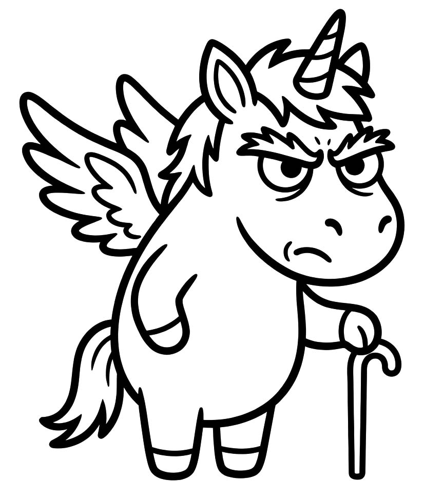 Geflügeltes Einhorn kostenlos