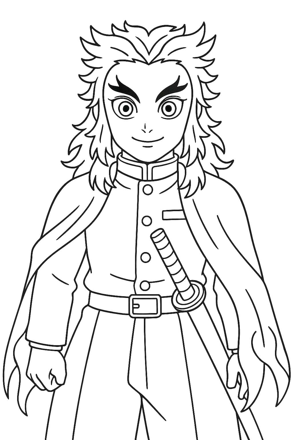 Kostenlos druckbare Kyojuro Rengoku