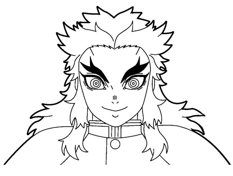 Kyojuro Rengoku druckbare basisch