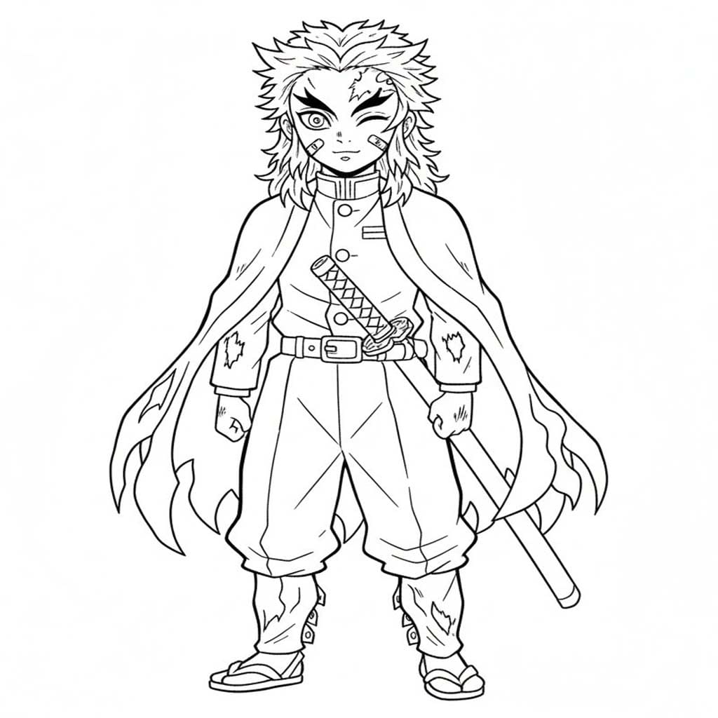 Kyojuro Rengoku kostenlos basisch