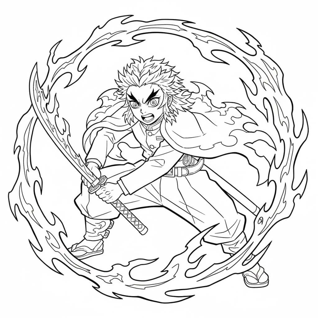 Kyojuro Rengoku kostenlos einfach