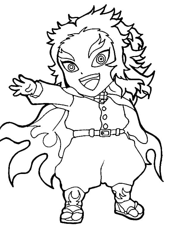 Kyojuro Rengoku zum Ausdrucken