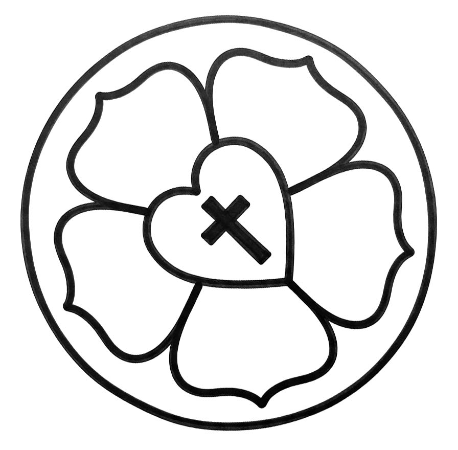 Lutherrose druckbare