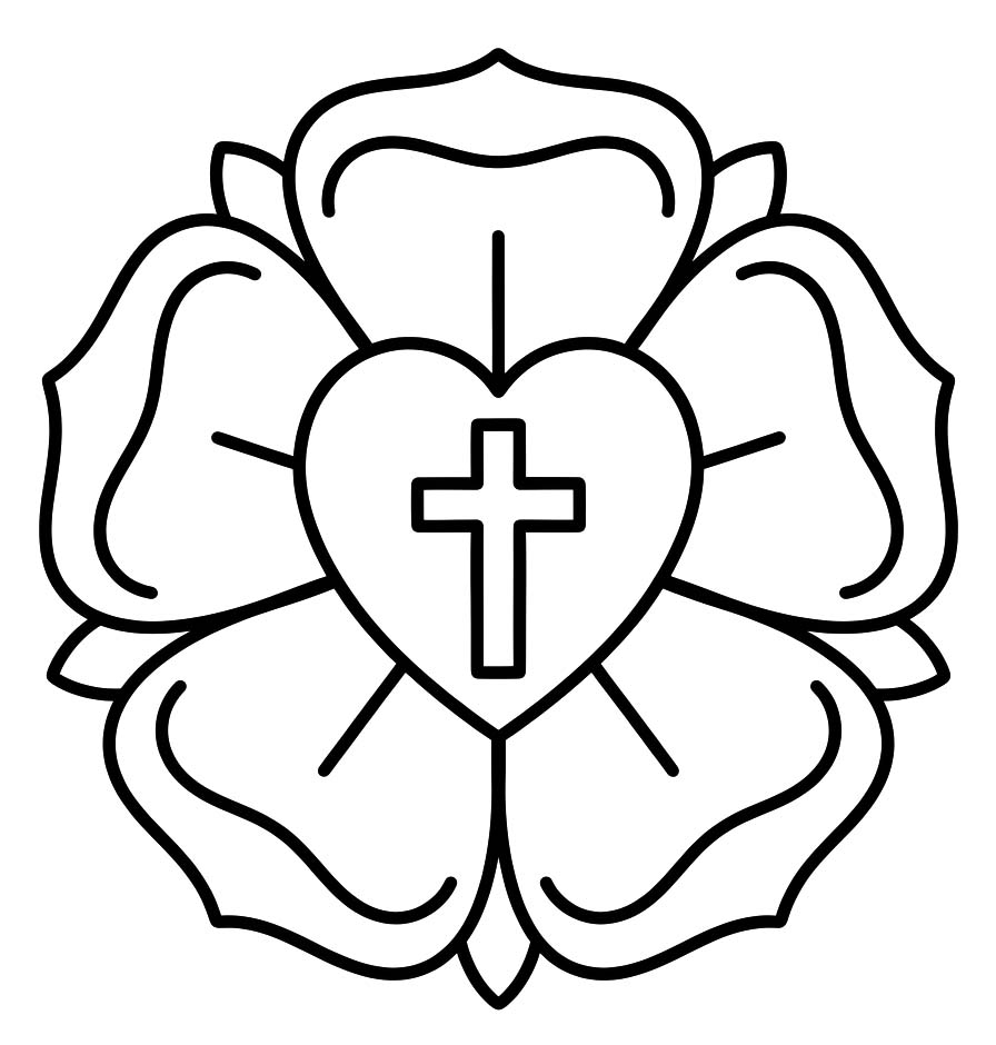 Lutherrose druckbare für Kinder
