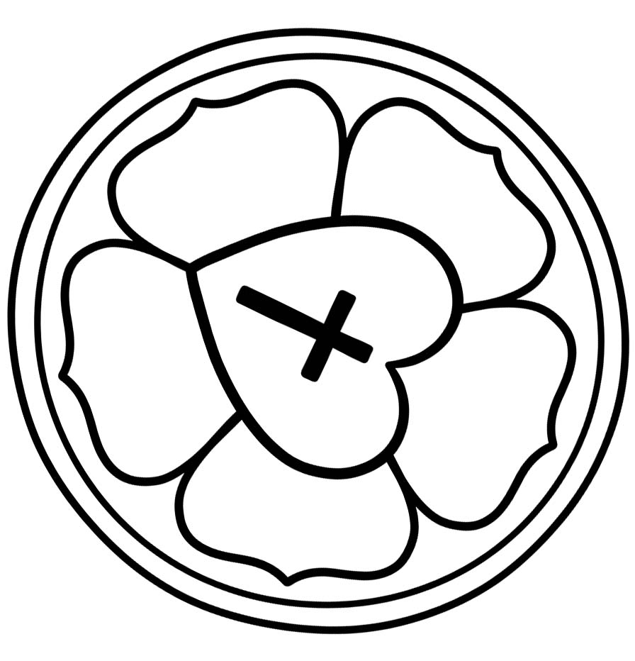 Lutherrose kostenlos druckbare