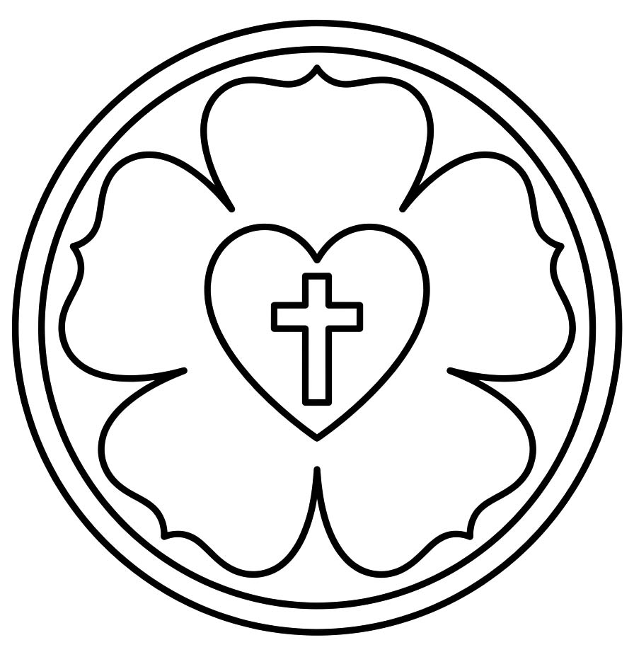 Lutherrose kostenlos druckbare für Kinder