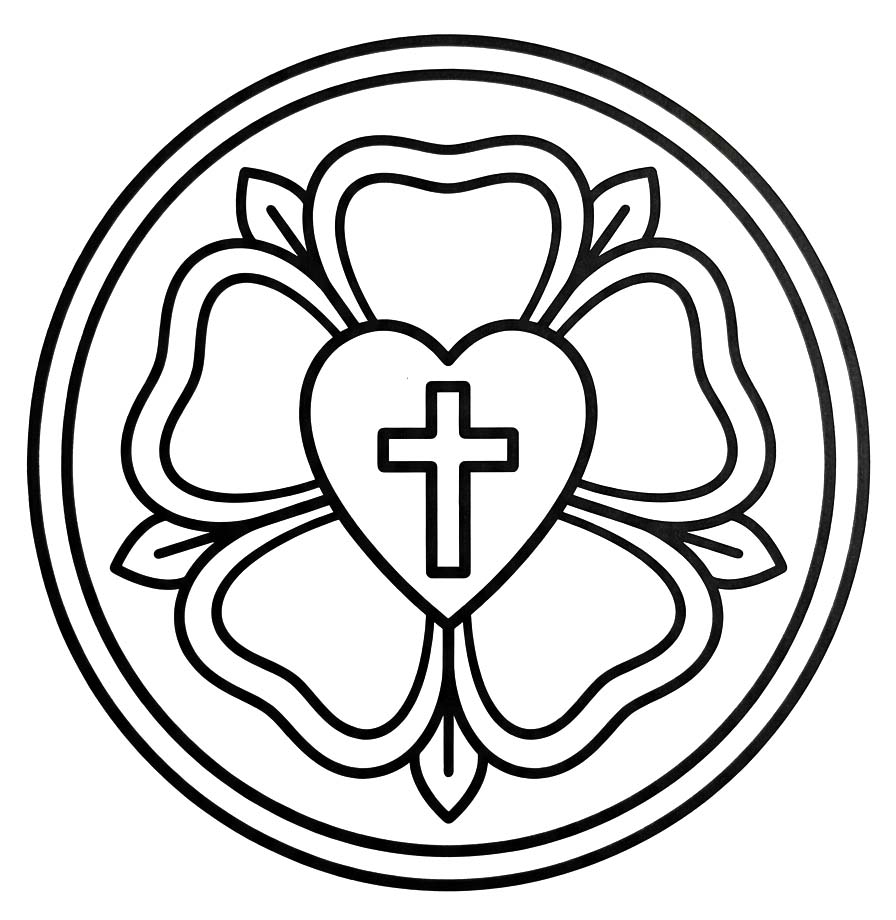 Lutherrose kostenlos druckbare schlicht