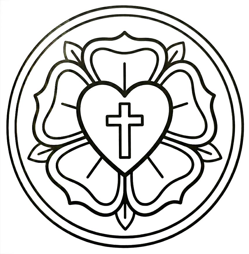 Lutherrose zum Ausdrucken