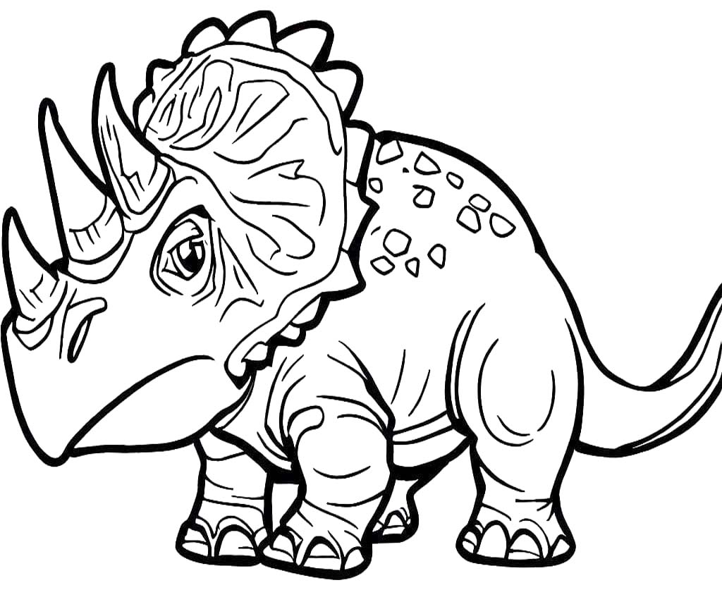 Triceratops druckbare