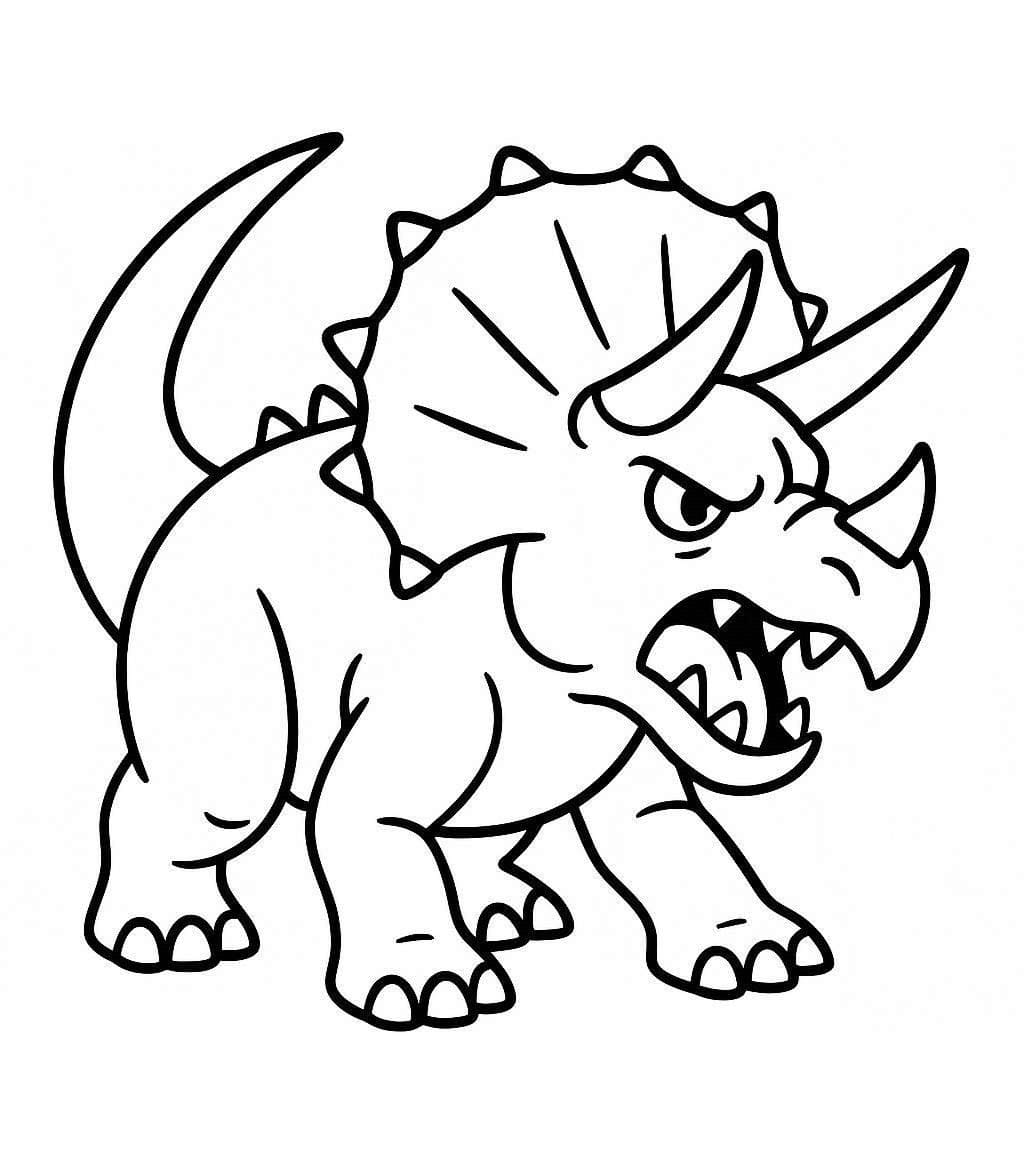Triceratops druckbare basisch
