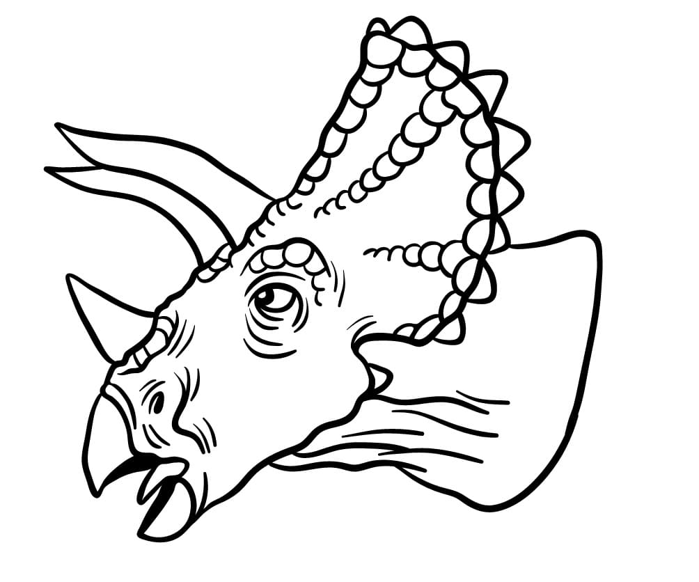 Triceratops druckbare schlicht