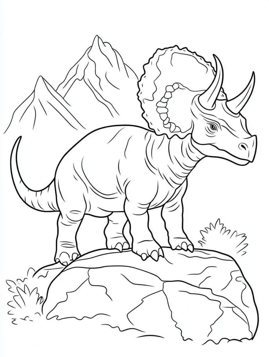 Triceratops kostenlos druckbare