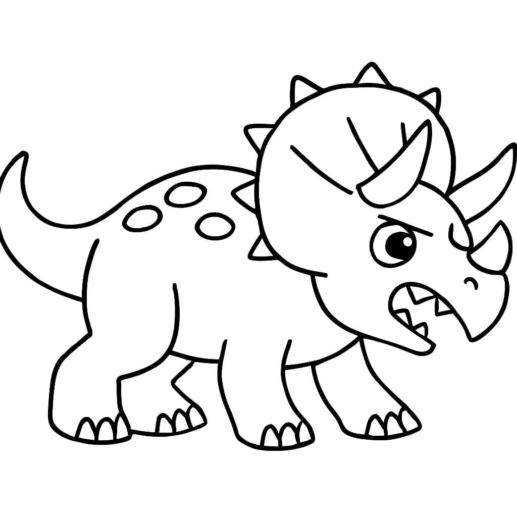 Triceratops kostenlos druckbare basisch
