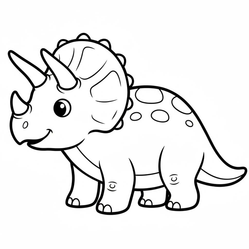 Triceratops kostenlos druckbare für Kinder