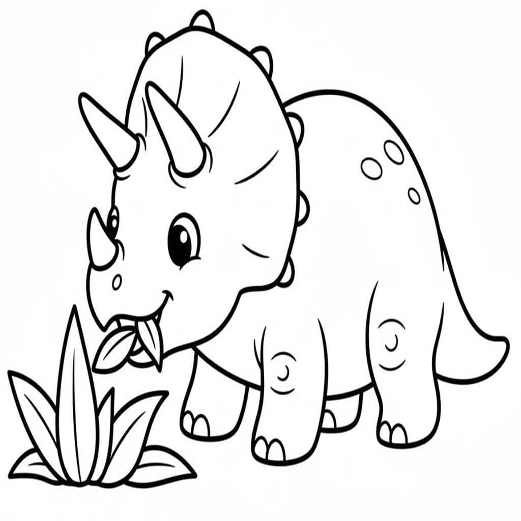 Triceratops kostenlos schlicht