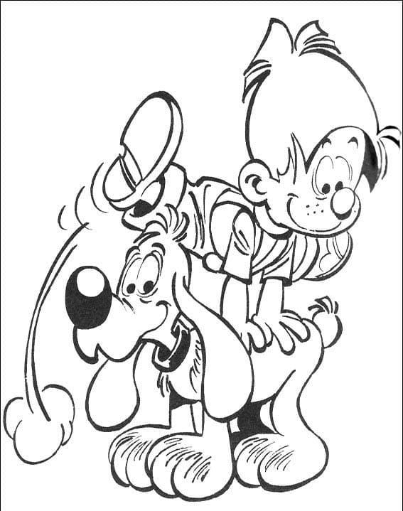 Zeichne Boule und Bill kostenlos druckbare
