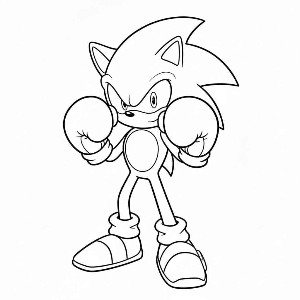 Zeichne Dark Sonic basisch
