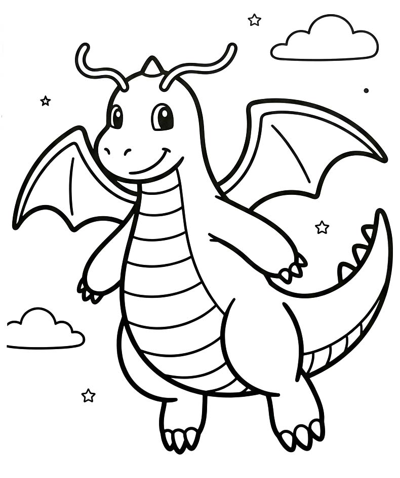 Zeichne Dragoran druckbare
