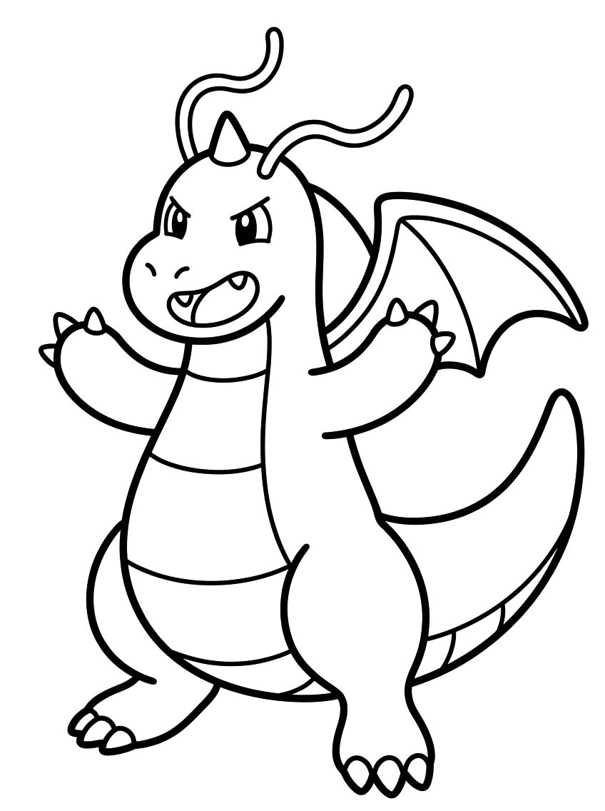 Zeichne Dragoran druckbare für Kinder