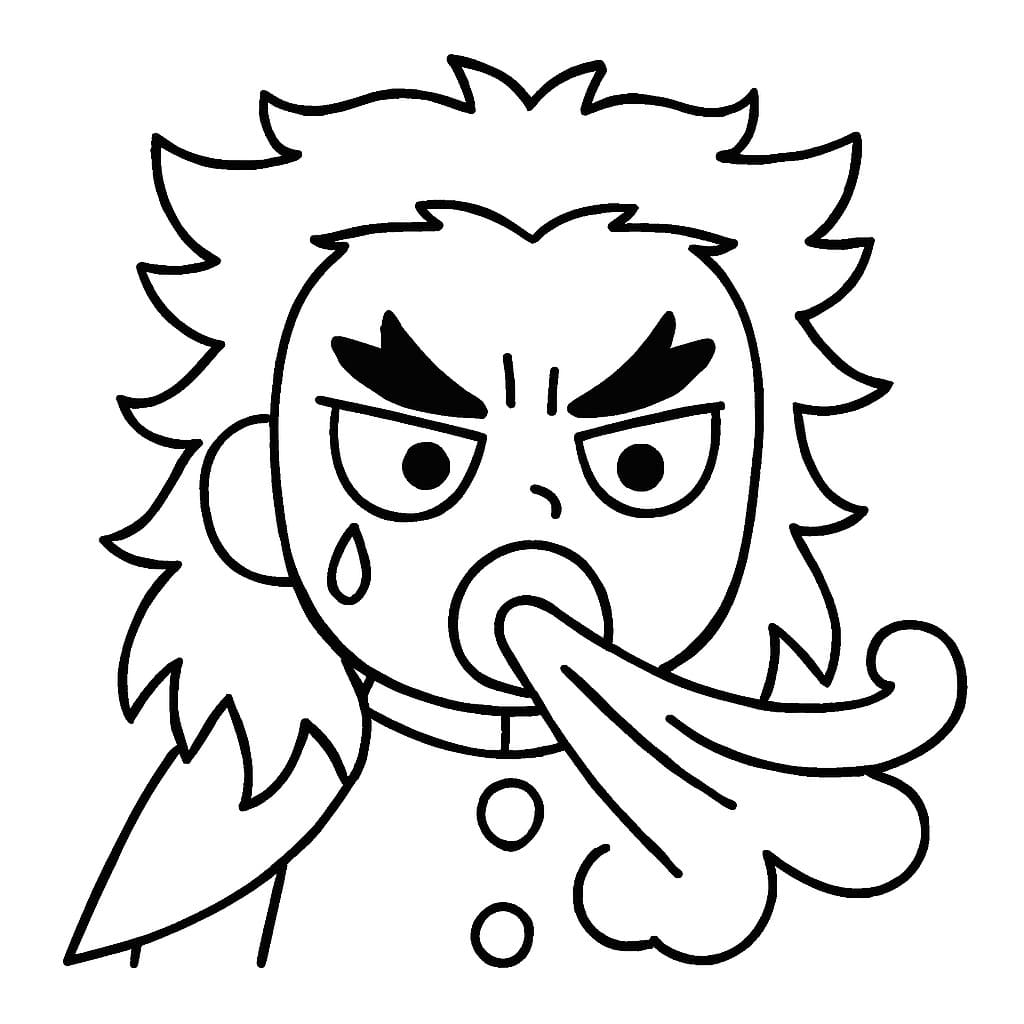 Zeichne Kyojuro Rengoku kostenlos basisch