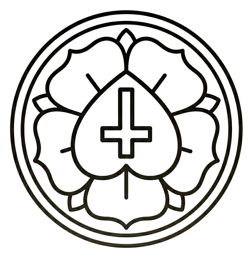 Zeichne Lutherrose druckbare für Kinder