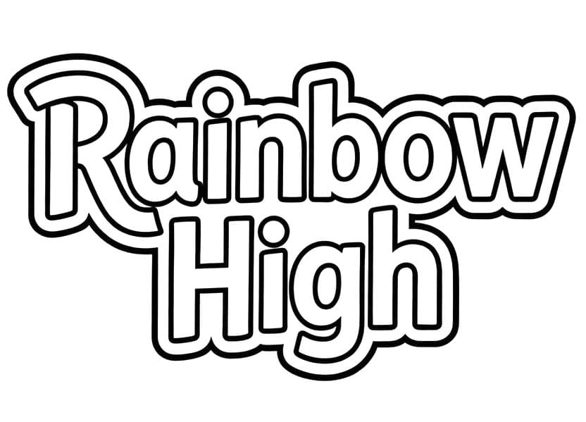 Rainbow High ausmalbilder