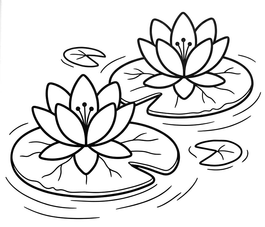 Zeichne Seerose