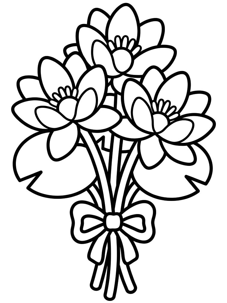 Zeichne Seerose druckbare