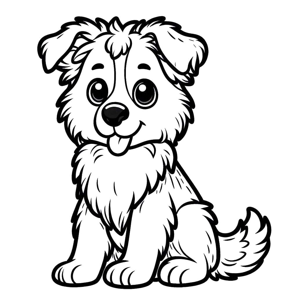 Border Collie druckbare basisch